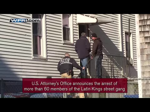 VIDEO NOW: U.S. Attorney's Office announces arrest of more than 60 Latin Kings members