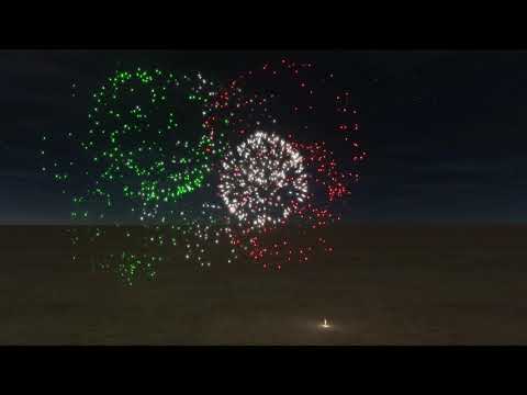 Simulatore fuochi d'artificio prima prova: Italia