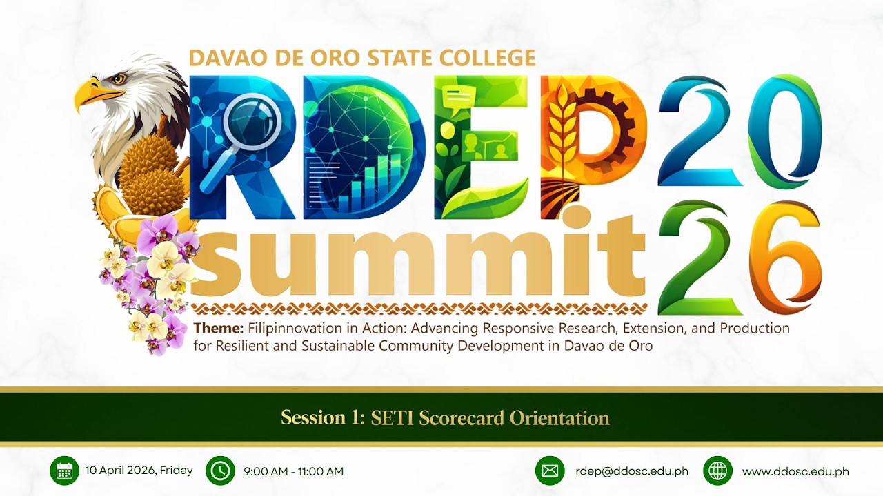 RDEP Summit 2026 Session 1: SETI Scorecard Orientation