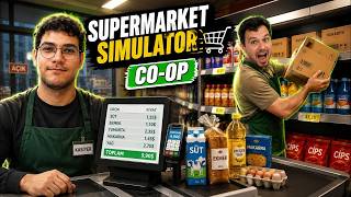 2 Kişi CO-OP Market Yönetimi! Müşteriler Çıldırdı | Supermarket Simula