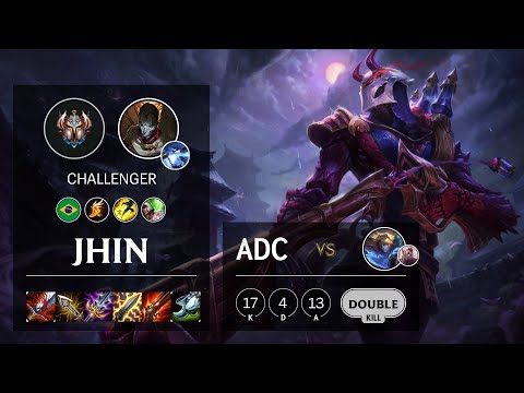 Jhin ADC vs Ezreal - BR Challenger Patch 10.13
