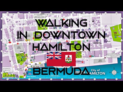 Bermuda: Walking in Downtown Hamilton, Bermuda