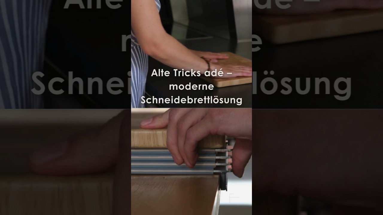 SchnittKnecht Küchenworkflow – Lebensmittel direkt vom Brett in den Behälter schieben