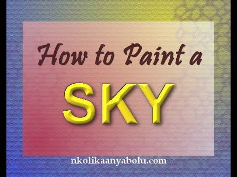 Thumbnail of How to paint a sky with Acrylic Thumbnail of How to paint a sky with Acrylic