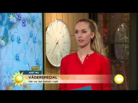 Väderspecial: Nytt köldrekord i natt - Nyhetsmorgon (TV4)