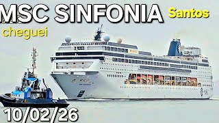 MSC SINFONIA cruzeiro navio  10/02/26 santos  #msc chegando  #buzios drone  @cruzeiros2025  #cruise