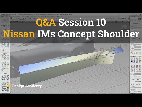 Autodesk Alias Tutorials I Q&A 10 - Nissan IMs Concept Shoulder