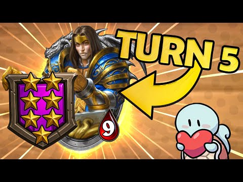 Tier 7 Unit on Turn 5! | Hearthstone Battlegrounds