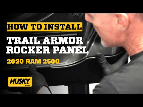 How to install the Husky Liners Trail Armor Rocker Panel on a 2020 Ram 2500