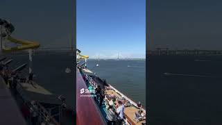 Cruise Port Shorts  - Carnival Sunshine Leaving the Port of Charleston for a 5-day Bahamas Cruise