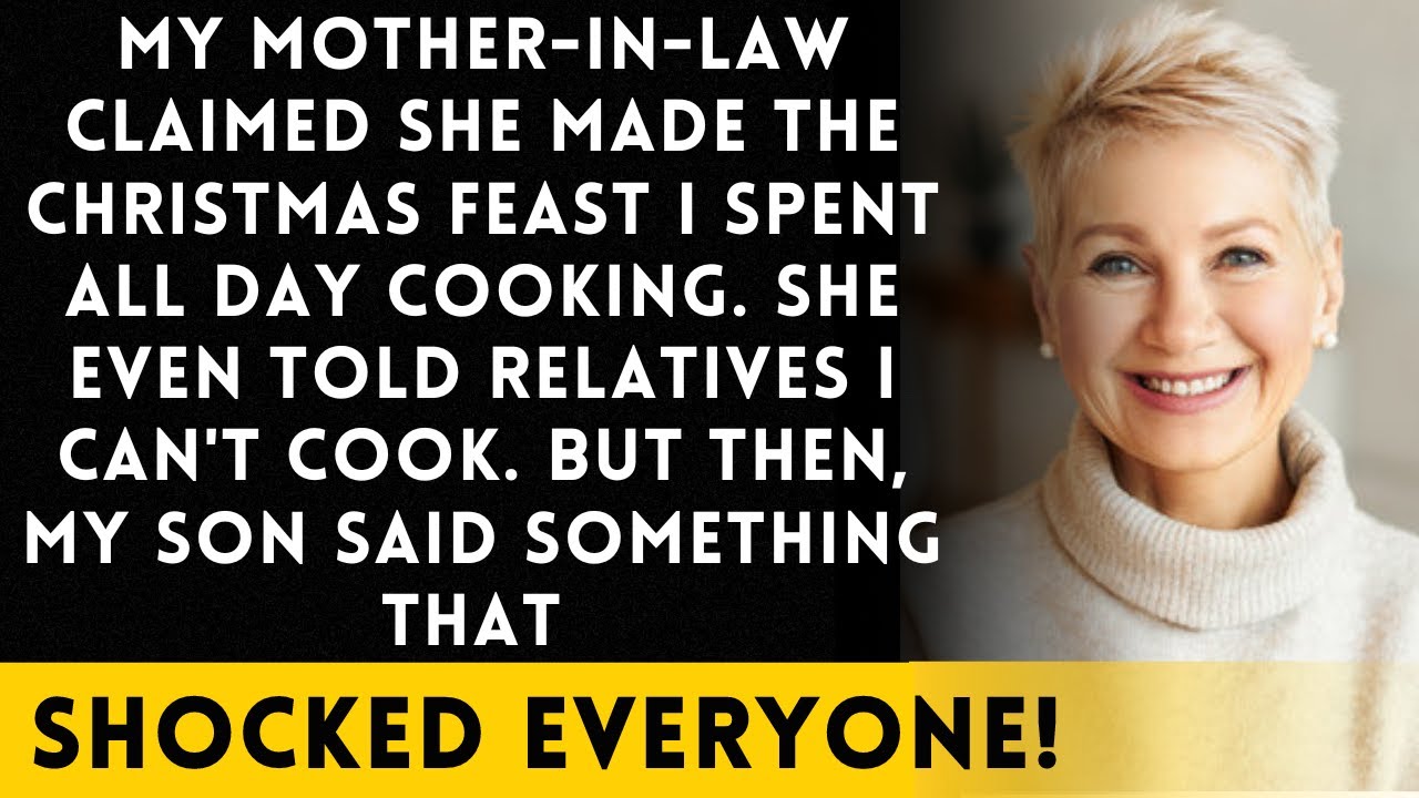 My Mother-in-Law Took Credit for the Meal I Made! Then My Son Revealed Something Shocking...