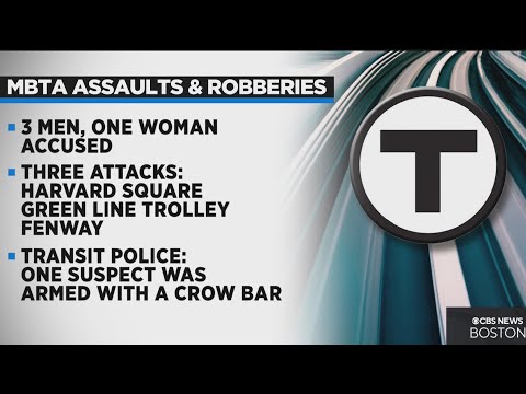 Group attacked and robbed MBTA commuters with crowbar, police say