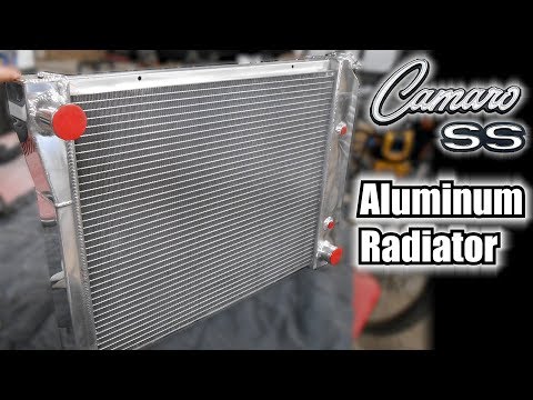 70 Camaro SS Project "Summit Racing 27" Aluminum Radiator 4 Row"
