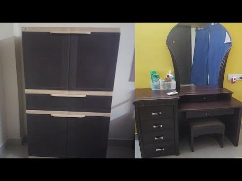 SMALL BED ROOM ORGANIZATION||BEDROOM TOUR IN TELUGU||ORGANIZATION IDEAS Video