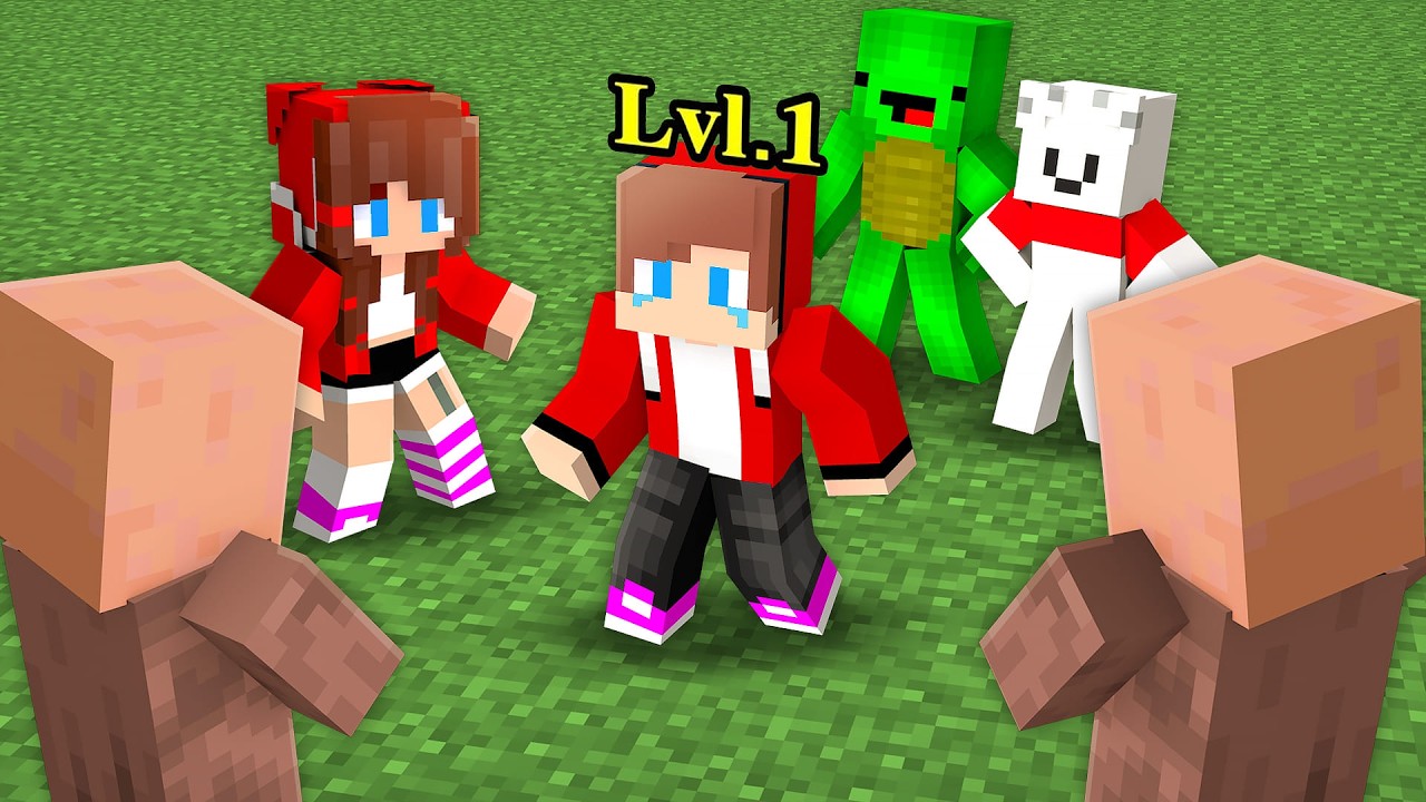 MAIZEN : JJ and Mikey Lv.1 - Lv.300 - Minecraft Animation JJ & Mikey