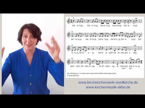 Nr. 1 Halleluja - Einstudierung. Wir lassen uns doch nicht am Singen hindern!