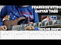 How to play 'Fearless' intro on Guitar | With Tabs | Tutorial | Lesson | Taylor Swift