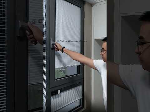 This smart blinds can be installed on any window.#windows #aluminumwindows #windowglass #glass 