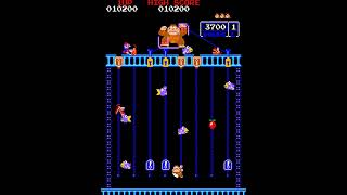 Donkey Kong Junior (Arcade, 1982) – 3 Loops High Score Survival Session (Single Player) 🐵⛓️🔒