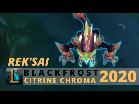 Blackfrost Rek'Sai Citrine Chroma 2020 - League Of Legends