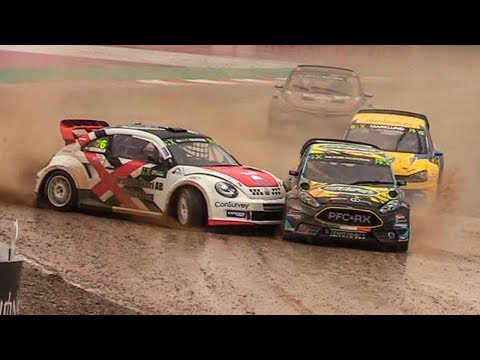 FIA WRX CatalunyaRX Barcelona 2018 (Day 1) Pure Sound - Big Show, Rain and Close Racing