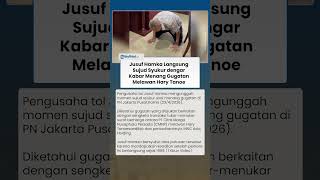 Momen Jusuf Hamka Sujud Syukur Menang Gugatan Lawan Hary Tanoe di PN Jakarta Pusat