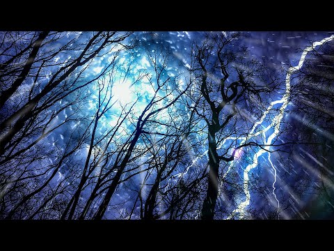 Forest Rain & Thunderstorm Sounds 10 Hours | Sleep or Study to Rain Falling White Noise Ambiance Video