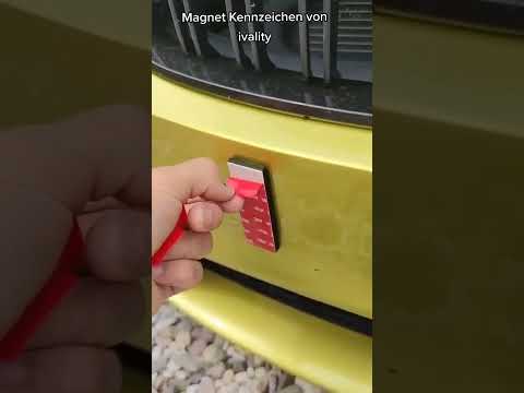 Kennzeichenhalter von Ivality Kundenvideo - Magnet Kennzeichenhalter vs klobiger Kennzeichenhalter