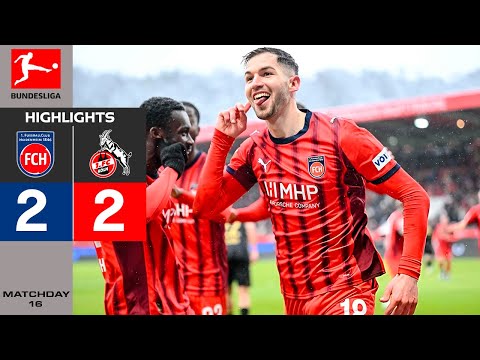 FC Heidenheim - FC Köln | 2:2 | Highlights | Bundesliga, Matchday 16, 2025/26