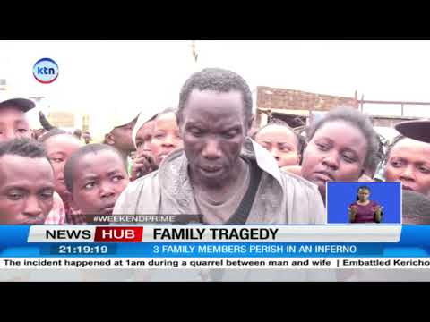 Residents of Mwea East stunned as three die in inferno following dispute between couple