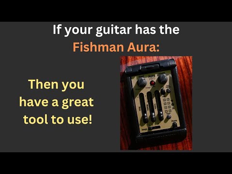 Fishman Aura Pro electronics package on the Zager guitar