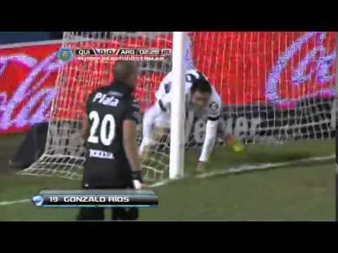 Gol de Gonzalo Ríos Quilmes 1-0 Argentinos Jrs