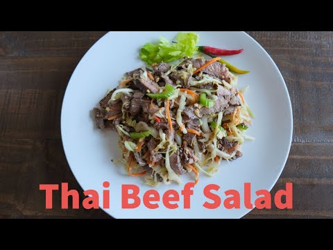 Thai Beef Salad ( Beef and cabbage Salad)...