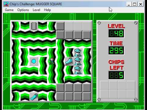 Let's Play Chip's Challenge - 4 "When Nerves Attack" (Levels 44-60)