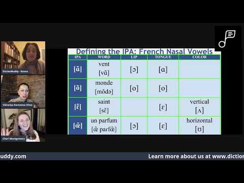 DictionBuddy One-on-One: Singing in French, Italian, German, English