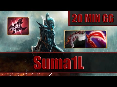 Suma1L plays Phantom Assassin 20 MIN GG with Armlet - Dota 2