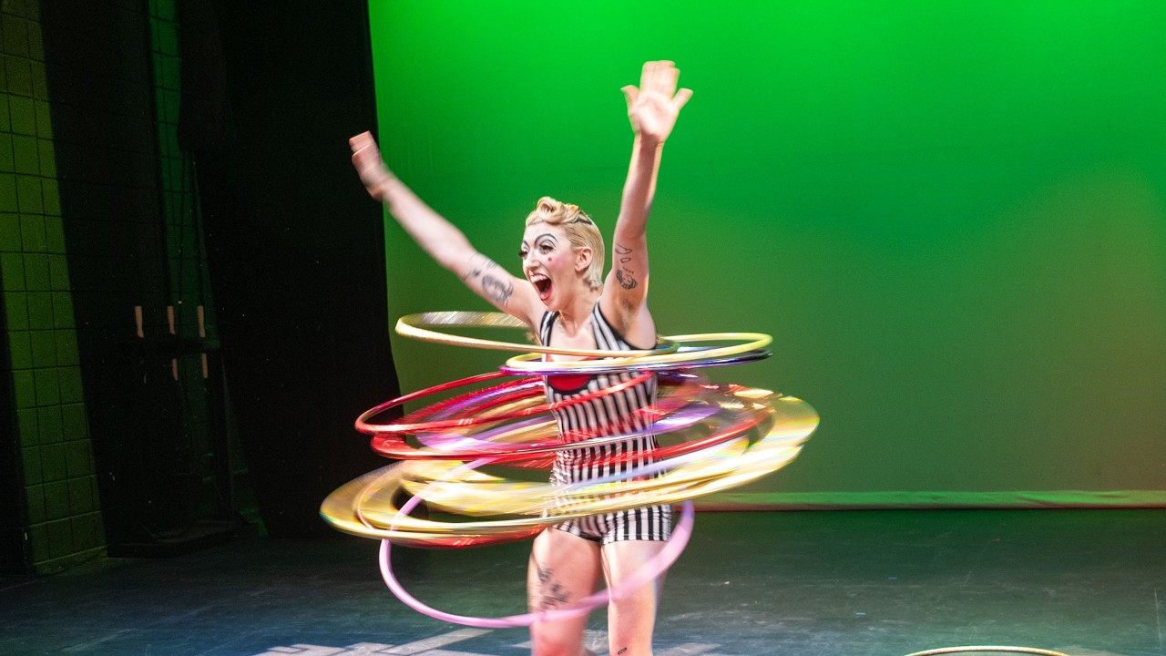 Promotional video thumbnail 2 for Extravagant Aerialist and Hula Hoop Performer