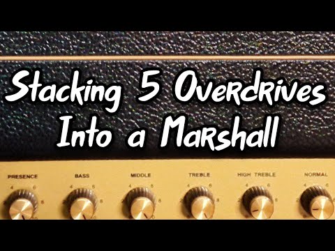 I Stacked 5 Overdrive Pedals into a Marshall Amp (Marshall 1987x, Guitar Pedals, Guitar Tone)