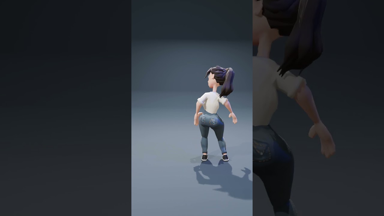 New 3D Cartoon Character Reveal | Curvy Female Design