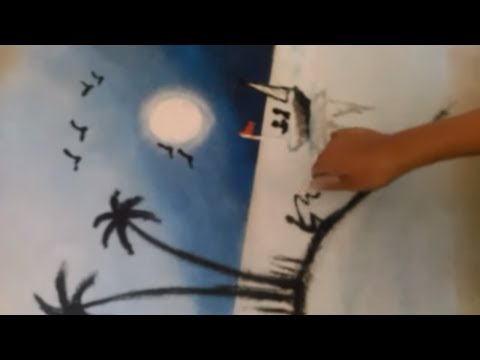 Nature RANGOLI Design by Creative Hands l how to make nature rangoli