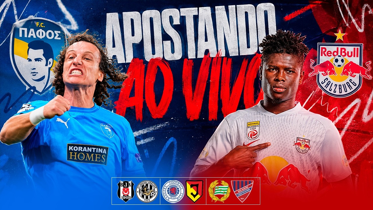🔴 AO VIVO | PAFOS X RB SALZBURG e RANGERS X JAGIELLONIA | REACT I APOSTAS AO VIVO - 13-08-26