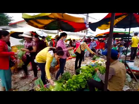 Small Market For Garment Factory Workers - Veng Sreng Street Food
