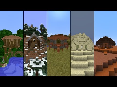 5 Starter Houses in Minecraft!