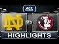 Notre Dame vs Florida State | 2014 ACC.