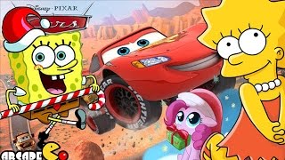 My Little Pony Friendship is Magic, Nick JR Spongebob Move in, Disney Cars, The Simpsons Tapped Out