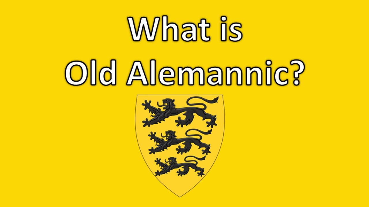 What is Old Alemannic?