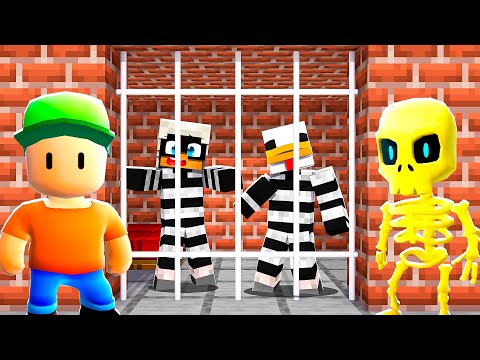 SCAPPIAMO DALLA PRIGIONE DI STUMBLE GUYS SU MINECRAFT