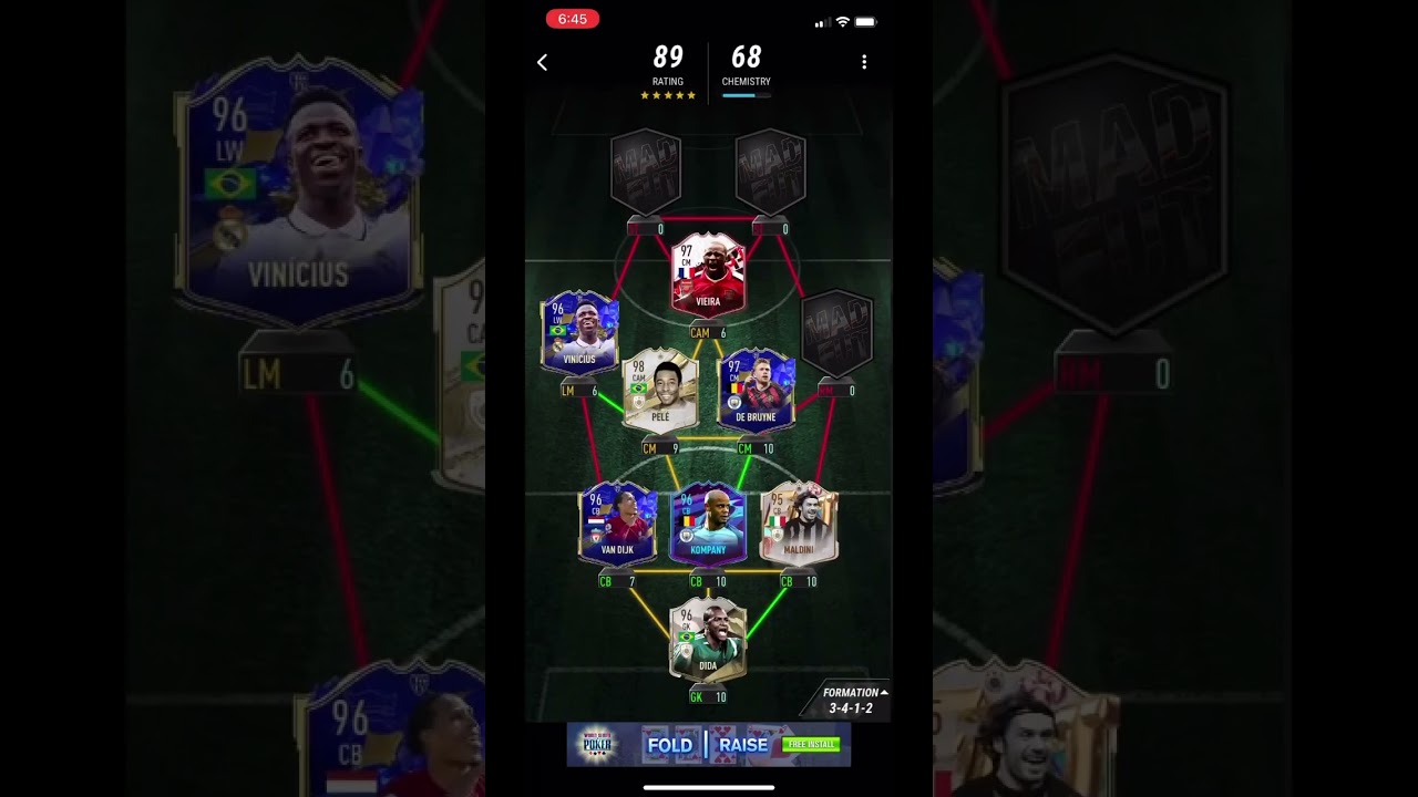 My best team (highest possible rated) #viral #madfut #youtube #shorts