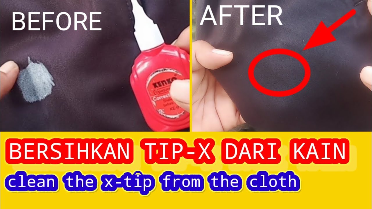 Bersihkan Noda Tip-X Dari Kain