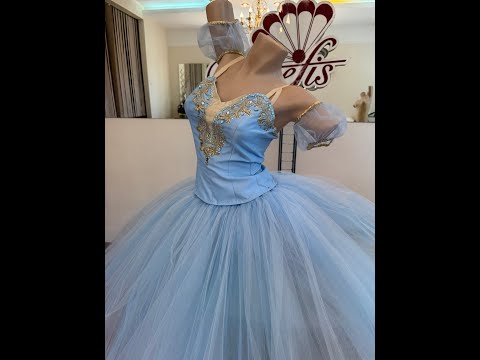 Балетный костюм для вальса цветов F 0522 - video 2